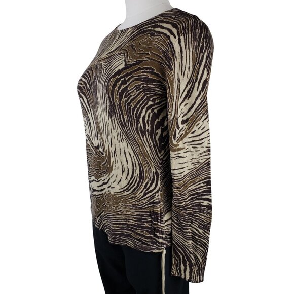 Ellen Tracy Vintage Animal Print Pullover Sweater S Great Condition - Picture 3 of 6